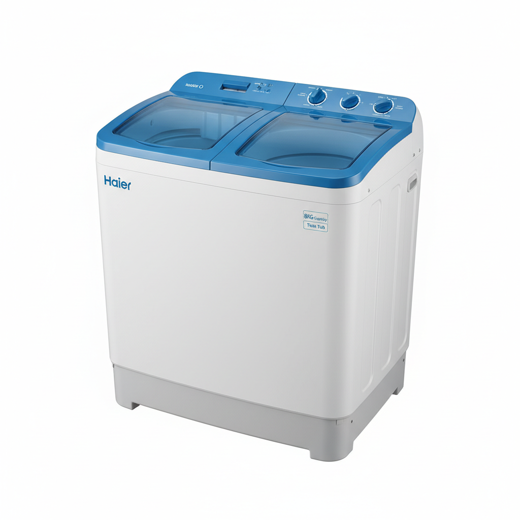 HAIER 8KG TWIN TUB WASHING MACHINE Model HWM80-CS