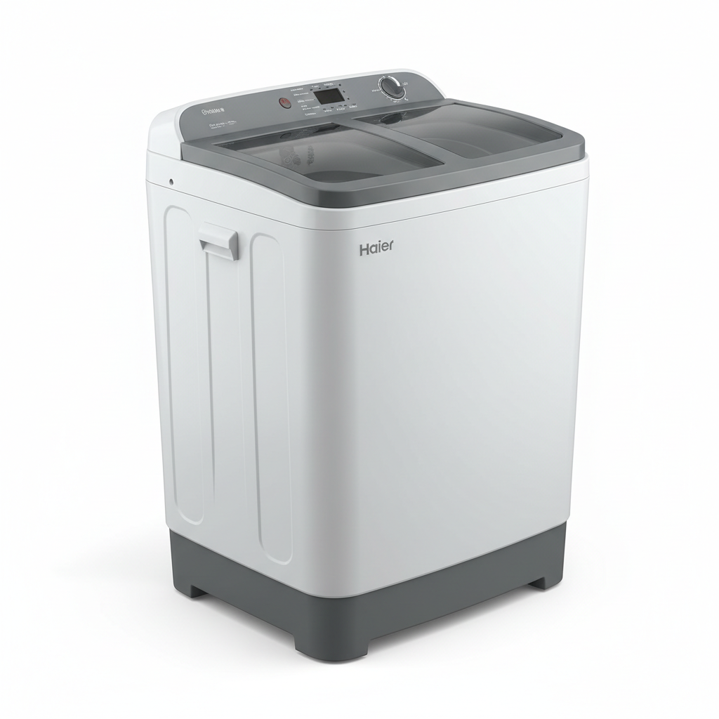 HAIER TWIN TUB WASHING MACHINE Model HTW100-1217