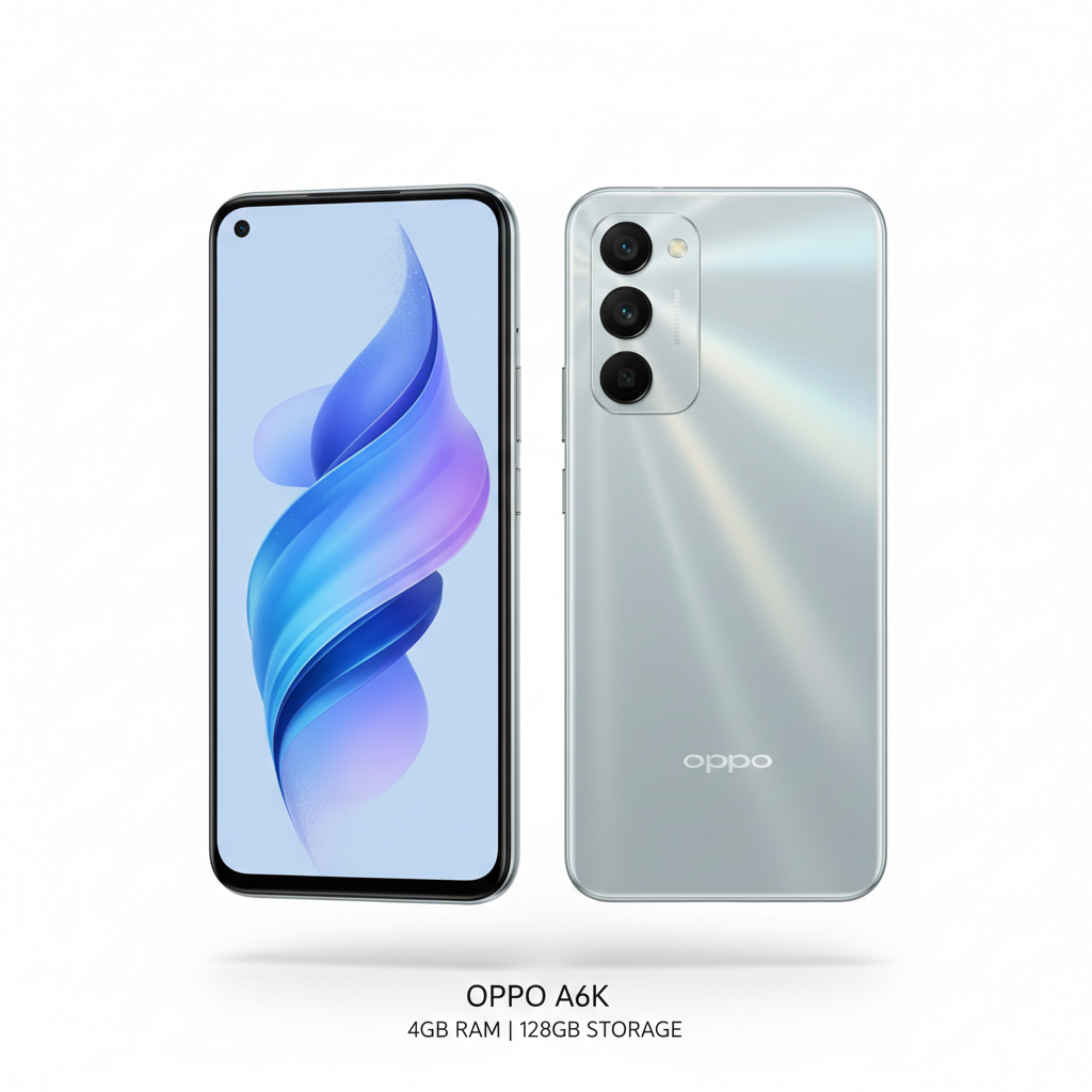 Oppo A6K – 4GB RAM | 128GB Storage | Android Smartphone